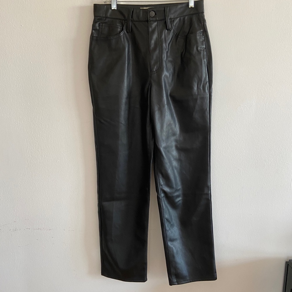 Madewell Faux leather jean